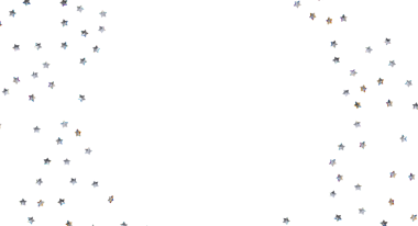 Beyaz Arkaplanda Gümüş Yıldız Konfeti Kutlama ve Neşe İçin