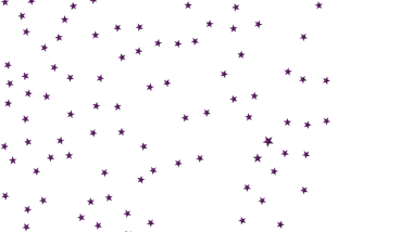 Beyaz Boşlukta Dağılmış Mor Yıldızlarla Soyut Arkaplan