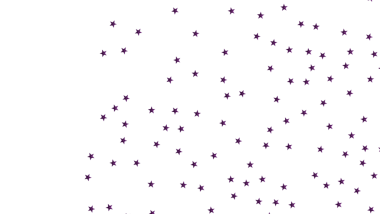 Kutlama ve Tasarım İçin Beyaz Üzerine Mor Yıldızlı Arkaplan