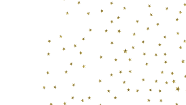 Dekorasyon için Beyaz Arkaplana Düşen Parlayan Altın Yıldızlar