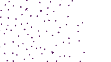 Beyaz Arkaplanda Soyut Yıldız Şekilleriyle Mor Yıldızlı Gece Gökyüzü