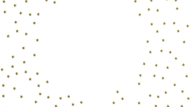 Altın Yıldız Konfeti Beyaz Arkaplana Dağılmış