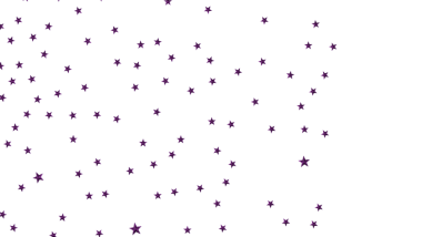 Beyaz Arkaplanda Mor Yıldızlı Konfeti: Kutlama ve Dekor