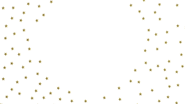 Kutlama için Beyaz Arkaplanda Altın Yıldız Konfeti Serpiştirildi