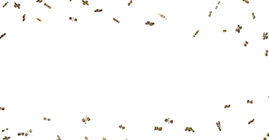 Kutlama için Beyaz Arkaplanda Altın Yüzde Sembolleri Düşüyor