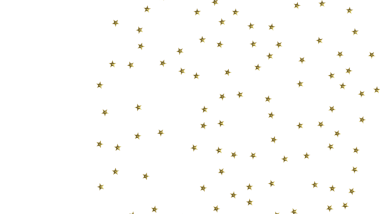 Kutlama Tasarımları İçin Beyaz Arkaplanda Parlayan Altın Yıldızlar