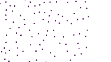 Beyaz Arkaplanda Mor Yıldız Şablonu, Şen ve Zarif