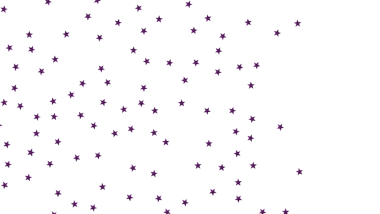 Beyaz arkaplan üzerinde soyut yıldız desenli mor yıldızlar modern tasarım