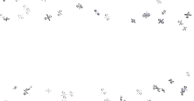 Beyaz Arkaplanda Yüzen Soyut Yüzde Sembolleri