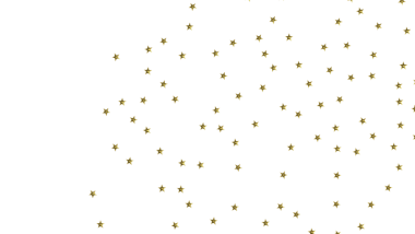 Beyaz Arkaplanda Altın Yıldız Konfeti: Kutlama ve Zarafet