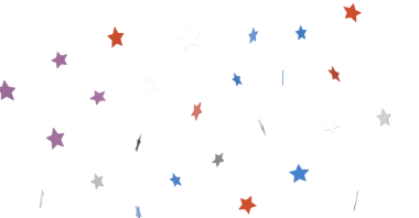 Kutlama ve Festivalsel Arkaplan Tasarımı için Renkli Yıldız Konfeti