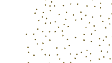Tasarım için Beyaz Arkaplan Karşısında Altın Yıldız Konfeti Deseni