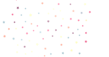 Beyaz uzayda renkli pastel renkleri olan soyut yıldız arkaplan çizimi