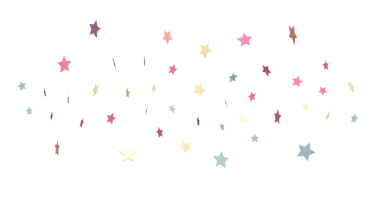 Beyaz Arkaplanda Renkli Düşen Yıldızlar: Kutlama Tasarım Elementi
