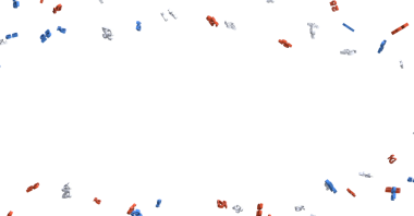 Beyaz arkaplanlı kırmızı beyaz ve mavi konfeti parçaları