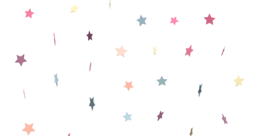 Kutlamalar ve şenlik için renkli yıldız konfeti arka planı
