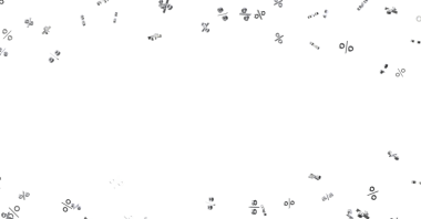 Finans Konseptleri için Beyaz Arkaplanda Değişen Yüzdelik Sembolleri