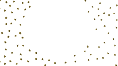 Altın Yıldız Konfeti Kutlama İçin Beyaz Arkaplana Dağılmış