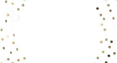 Beyaz Arkaplanda Kutlama İçin Zarif Altın Konfeti Düzenlemesi