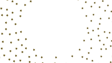 Beyaz zemin üzerinde altın yıldız konfetisi kutlama tasarımı için mükemmel