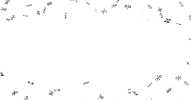 Beyaz Arkaplana Düşen Yüzde Sembolleri: Finans ve Veri