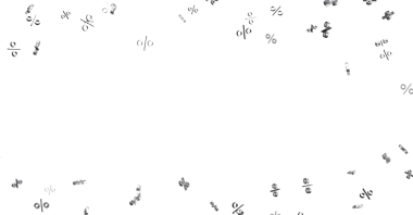 Satış ve Tanıtımlar için Beyaz Arkaplanda Yüzen Semboller