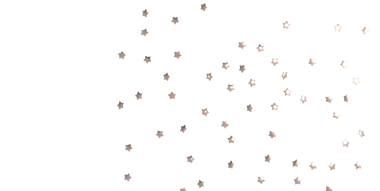 Kutlamalar için beyaz arka planda parlak gümüş yıldız konfetisi