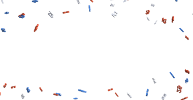 Kutlama için kırmızı ve beyaz renklerde konfeti arkaplanı