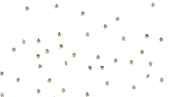 Kutlamalar ve etkinlikler için beyaz arka planda altın yıldız konfetisi