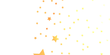 Beyaz Arkaplanda Altın Yıldız Konfeti: Kutlama ve Neşe