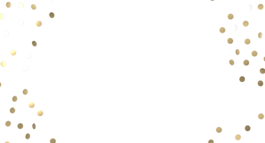 Beyaz zemin üzerinde zarif altın konfetileri etkinlikler ve kutlamalar için mükemmel