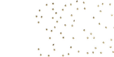 Kutlama ve Neşe İçin Beyaz Arkaplanda Altın Yıldız Konfeti