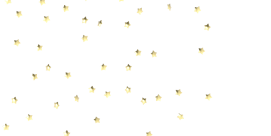 Kutlamalar ve etkinlikler için beyaz arka planda altın yıldız konfetisi