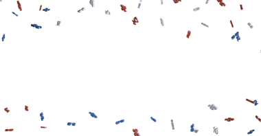 Vatansever kutlamalar için kırmızı beyaz ve mavinin konfeti arka planı