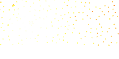 Beyaz arka planda altın yıldız konfetisi kutlama tasarımları için mükemmel