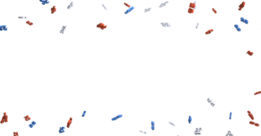 Beyaz Arkaplanda Yüzen Soyut Renkli Rakamlar