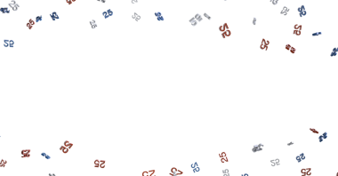 Beyaz arka planda süzülen 25 numaralı soyut, yaratıcı kavram