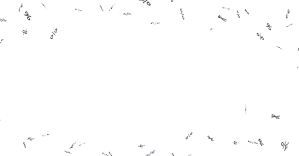 Finansal Kavramların Beyaz Arkaplanda Değişken Yüzdelik Sembolleri