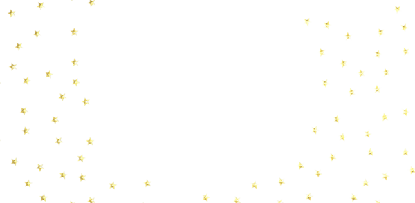 Şenlikli tasarımlar için beyaz arka planda parlayan altın yıldızlar.
