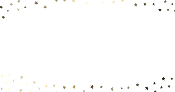 Kutlama Tasarımı İçin Beyaz Arkaplanda Altın Yıldız Konfeti Sınırı