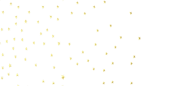 Beyaz arka planda altın yıldız konfetisi, şenlikli kutlamalar