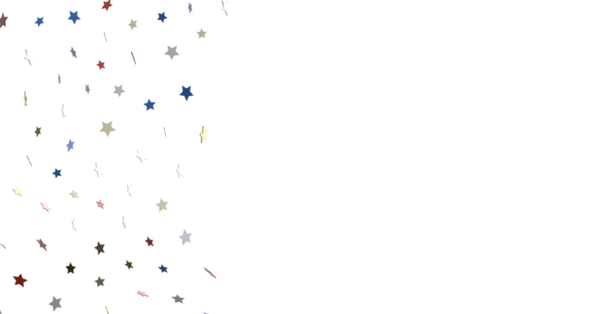 Kutlamalar ve etkinlikler için renkli yıldız konfeti arka planı
