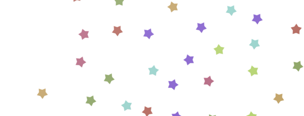 Renkli Dağılmış Yıldız Arkaplanı: Neşeli ve Oyuncu Tasarım