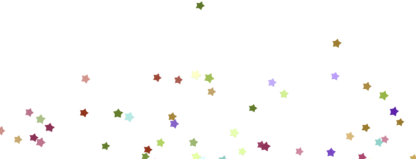 Beyaz Arkaplanda Renkli Yıldız Konfeti: Kutlama Kavramı