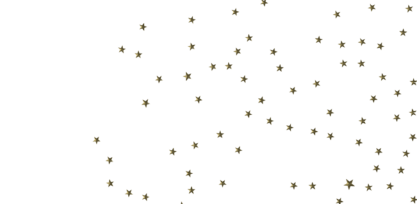 Kutlama ve Neşe İçin Beyaz Arkaplanda Altın Yıldız Konfeti