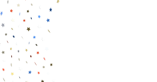 Renkli yıldız konfeti arka plan şenlik, tatil tasarımları için parlak kutlama konsepti