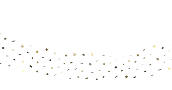 Altın Yıldızların Özgeçmişi Beyaz Üzerine Soyut Eğlence Tasarımı