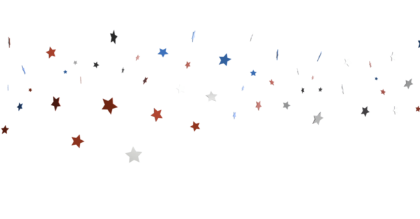 Amerikan Vatanseverlik Renkleriyle Soyut Arkaplanda Yıldızlar Düşüyor
