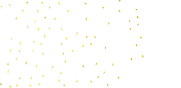Beyaz Arkaplanda Altın Yıldız Konfeti: Kutlama ve Neşe