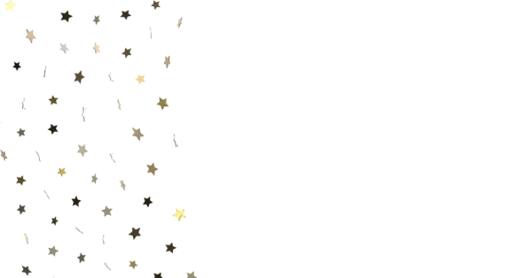 Kutlama için Beyaz Arkaplanda Altın Yıldız Konfeti